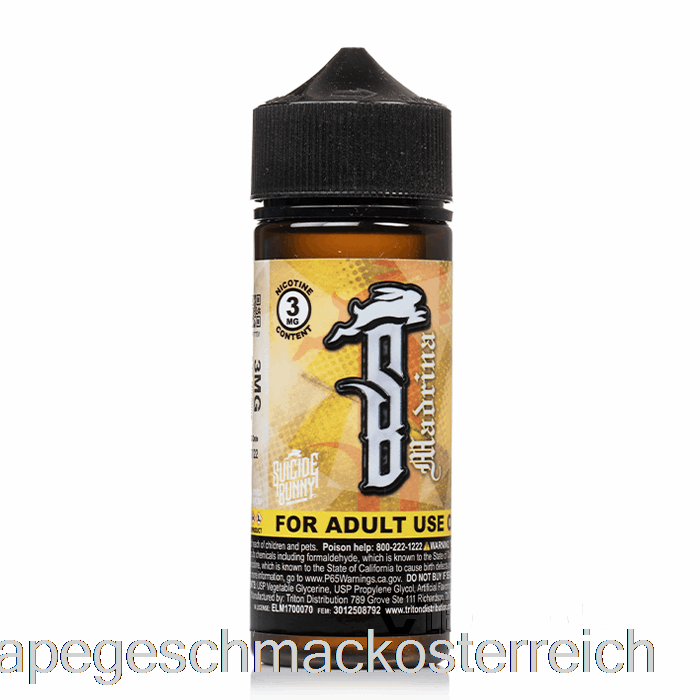 Madrina – Suicide Bunny – 120 Ml, 3 Mg Vape-Geschmack
